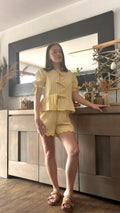 Ensemble Vichy jaune